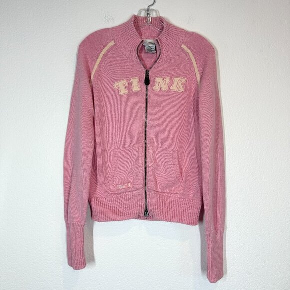 Disney Pink Jacket Sweater Cardigan Tinker Bell Disneyland Small - Picture 2 of 10